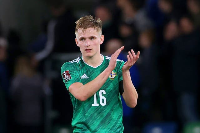 Ali McCann (pictured) wants to capitalise on opportunities to learn from Northern Ireland’s senior duo Steven Davis and Jonny Evans (Liam McBurney/PA)