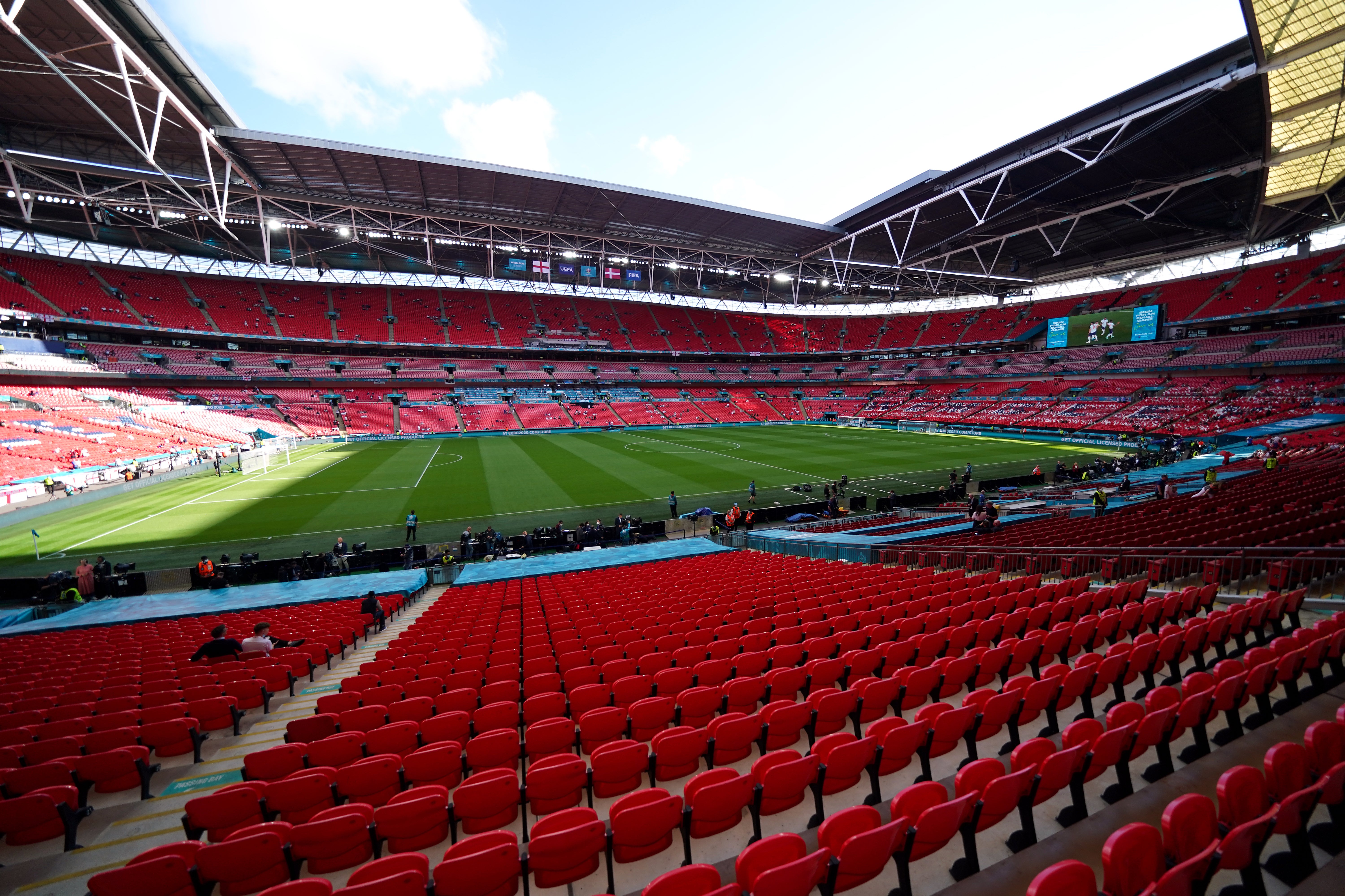 There have been calls for the FA Cup semi-final between Manchester City and Liverpool to be moved from Wembley (Mike Egerton/PA)