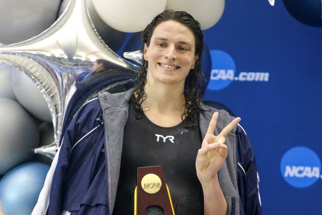 <p>Lia Thomas is the first transgender athlete to win an NCAA swimming championship </p>