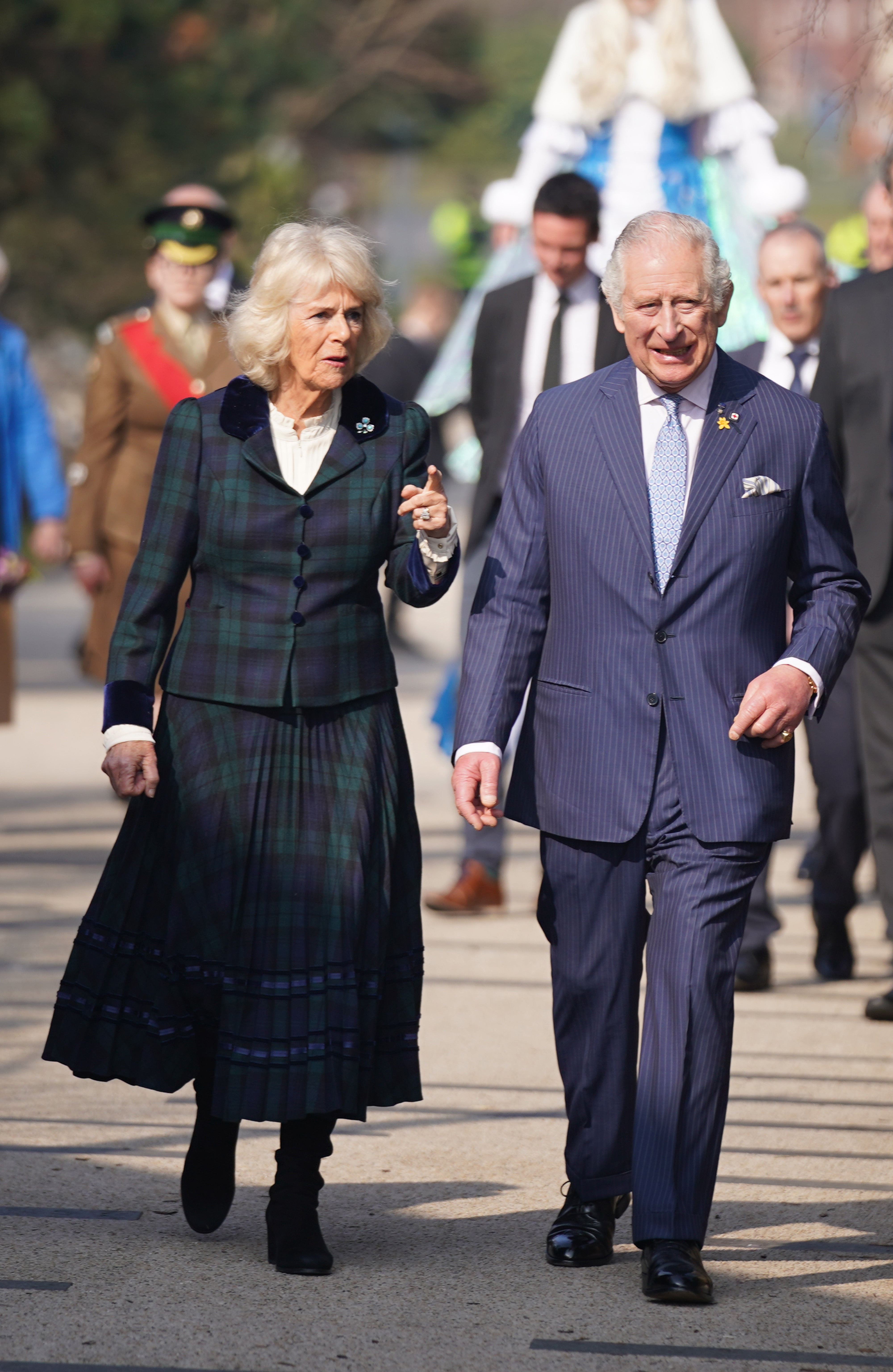 The Prince of Wales and the Duchess of Cornwall have been visiting Northern Ireland and are now moving on to the Republic (Niall Carson/PA)