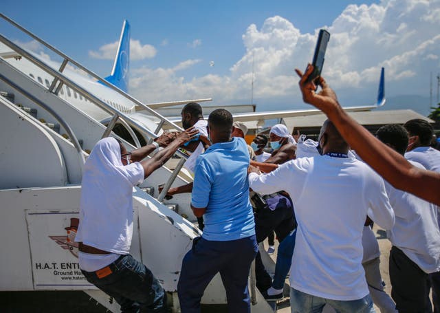 <p>EEUU-HAITIANOS DEPORTADOS</p>