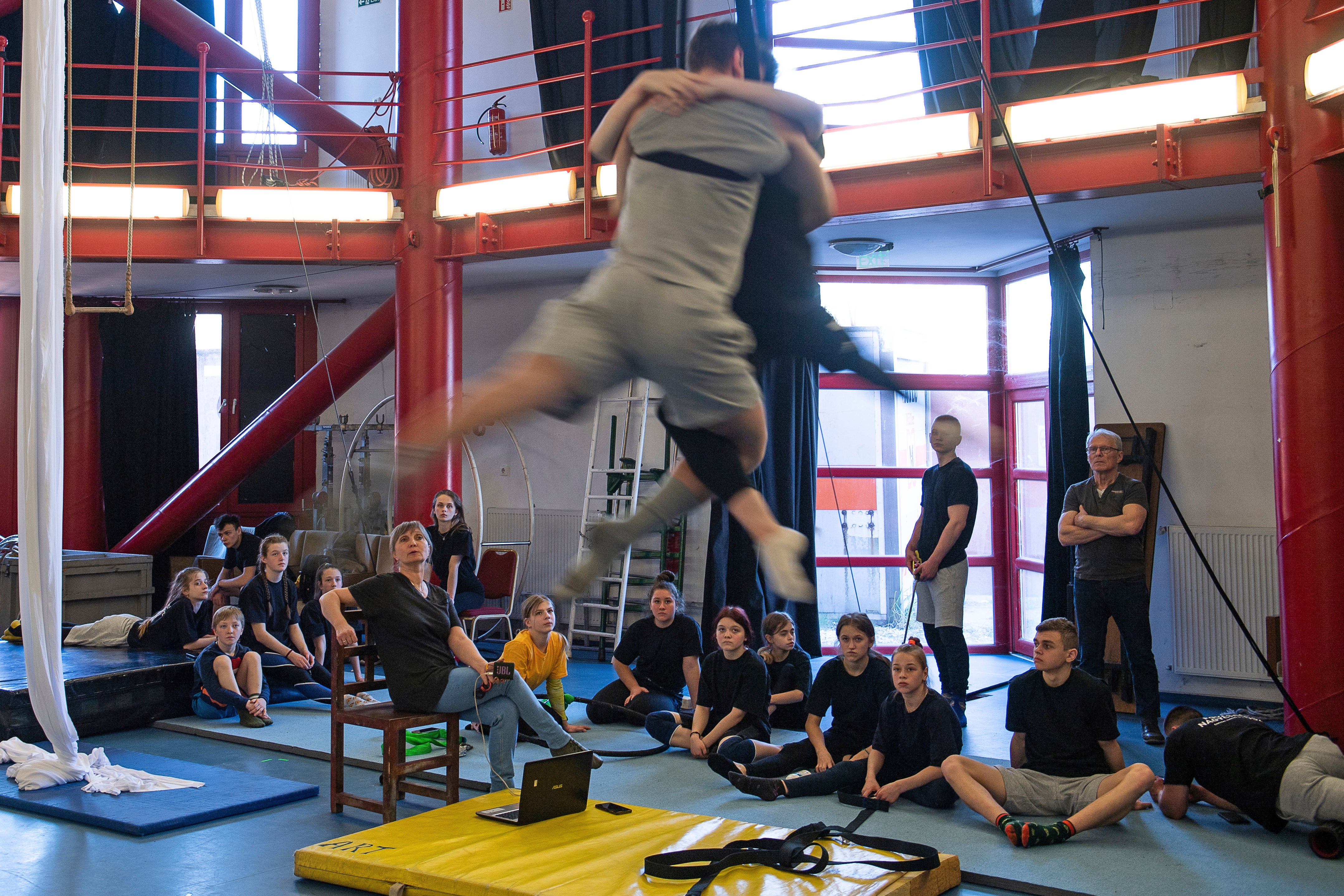 APTOPIX Ukraine War Hungary Circus