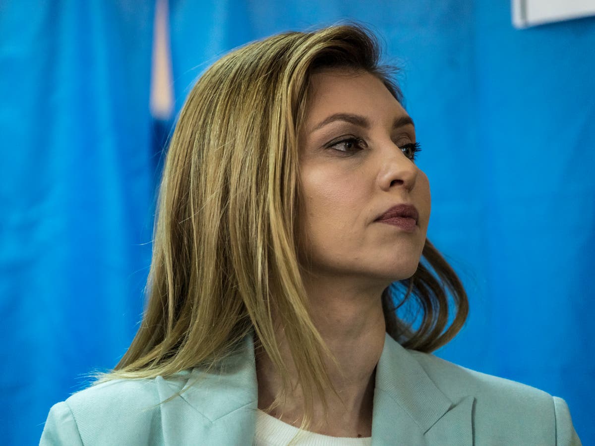 Ukraine first lady Olena Zelenska says husband Volodymyr Zelensky has always been &lsquo;determined and calm&rsquo;