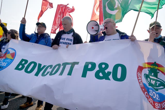 A union boss has told MPs that the decision by P&O Ferries to sack 800 seafarers without notice was ‘absolutely outrageous’ (Andrew Milligan/PA)