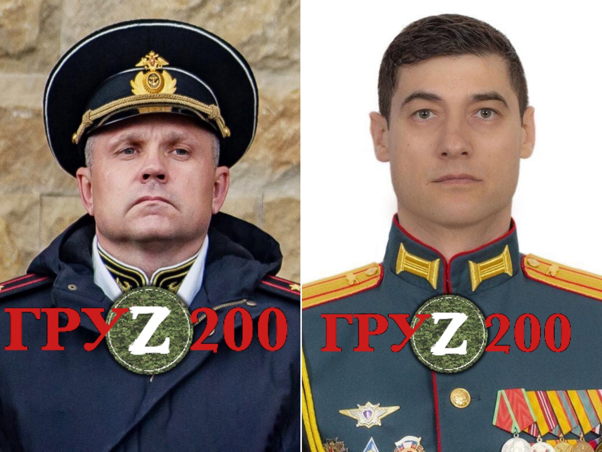 Colonel Alexei Sharov (L) and Colonel Ruslan Gashiyatullin (R) have both been killed in Ukraine according to Kyiv officials