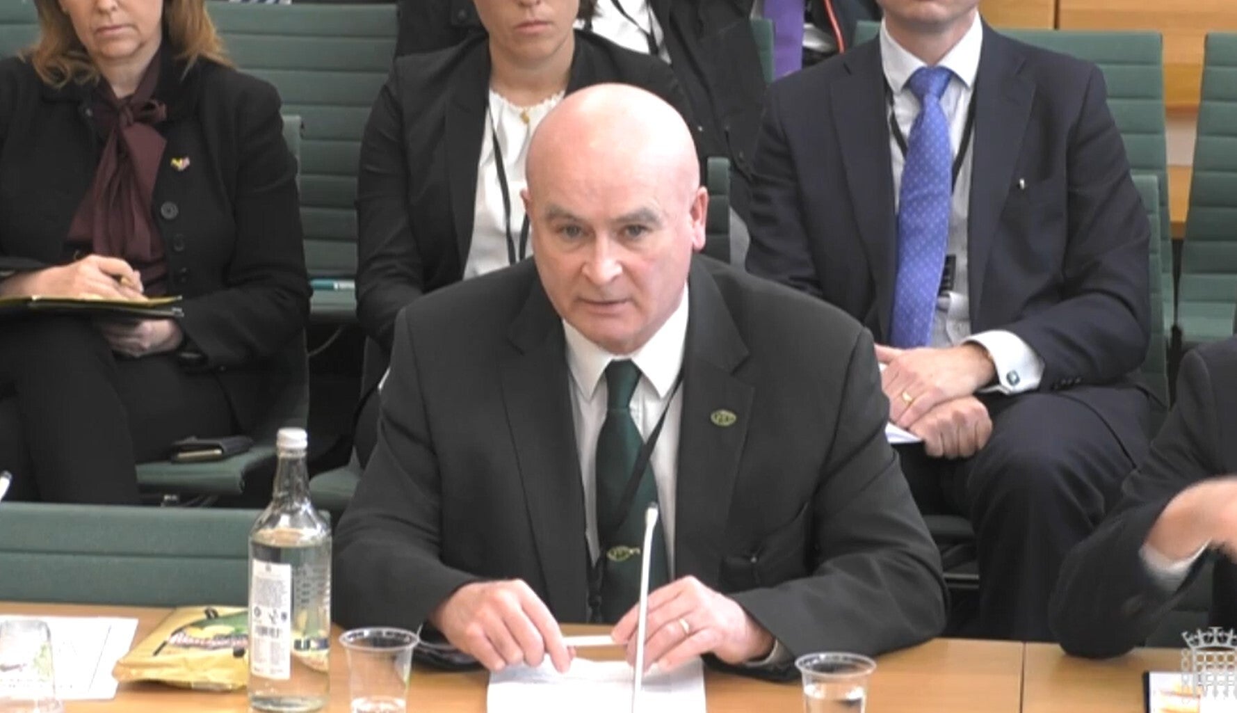 Mick Lynch, general secretary of the Rail, Maritime and Transport union was critical of P&O’s actions (House of Commons/PA)