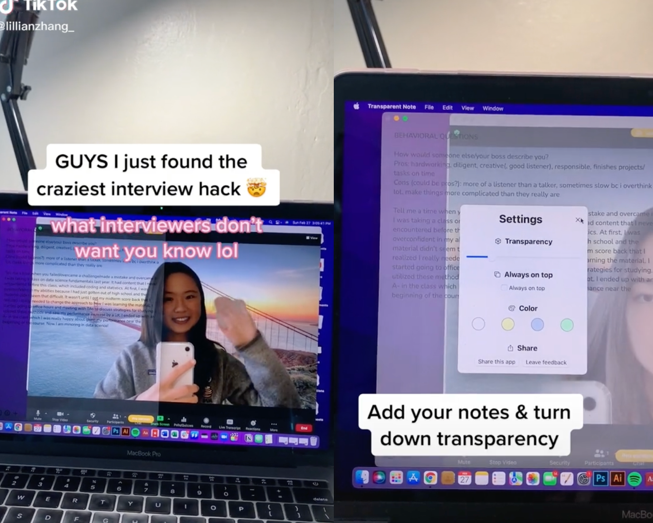 mac transparent notes