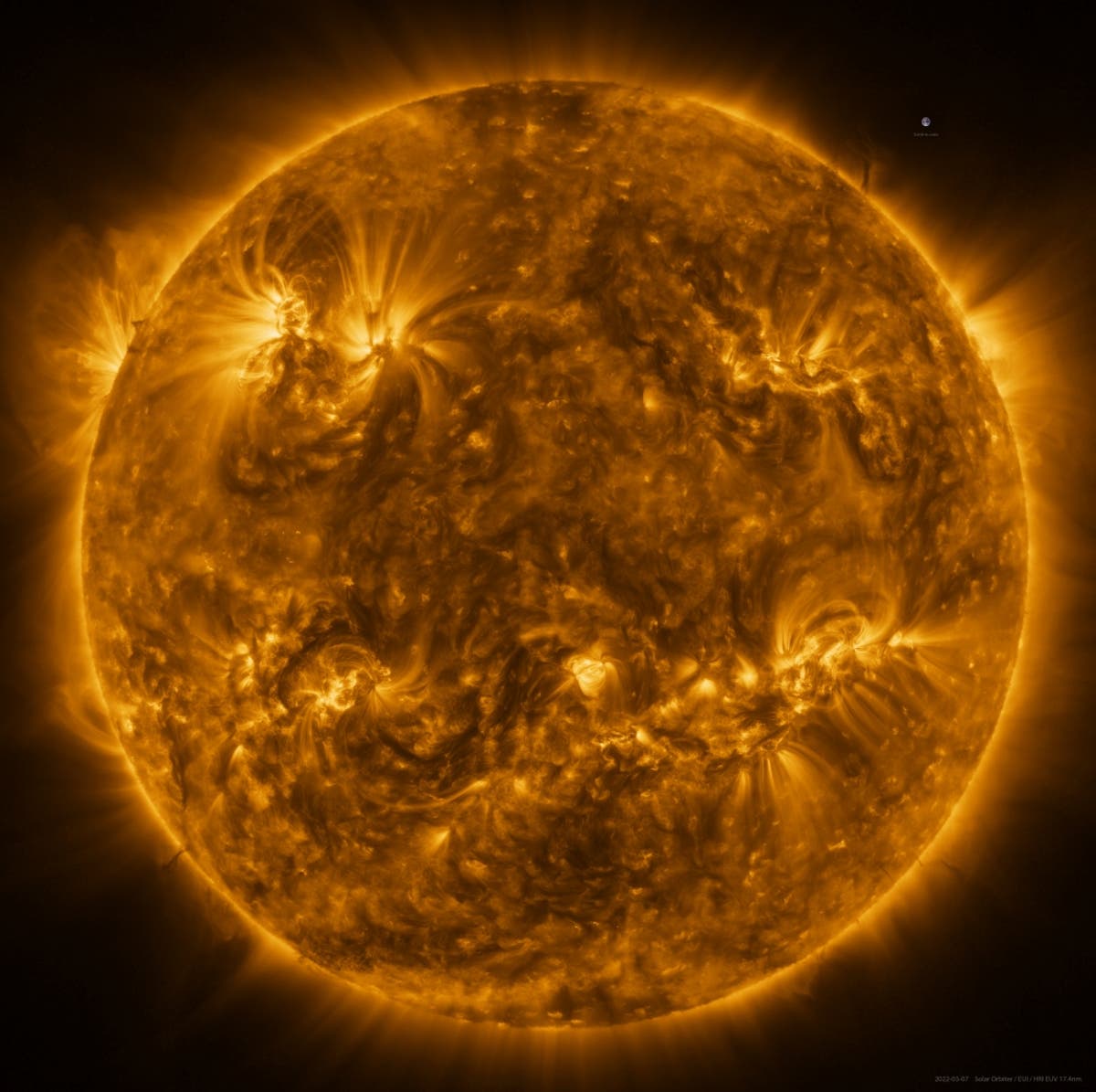 Sun seen in unprecedented detail through Solar Orbiter images