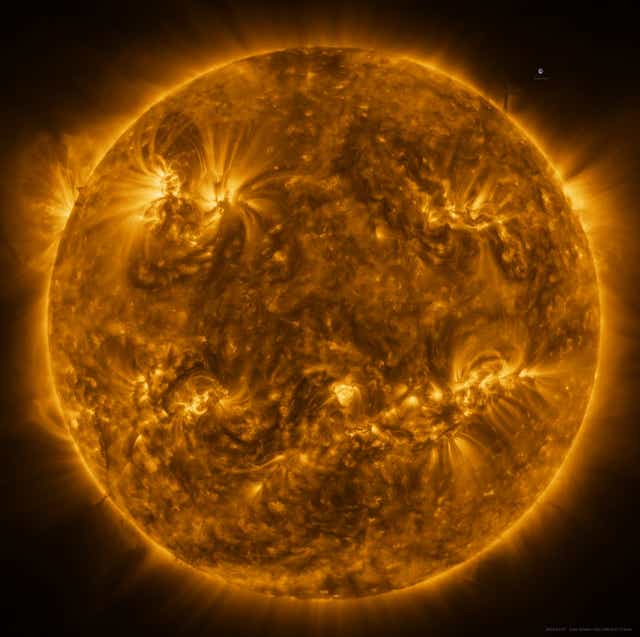 Sun seen in unprecedented detail through Solar Orbiter images (Esa & Nasa/Solar Orbiter/EUI team/Data processing: E Kraaikamp [ROB]/PA)