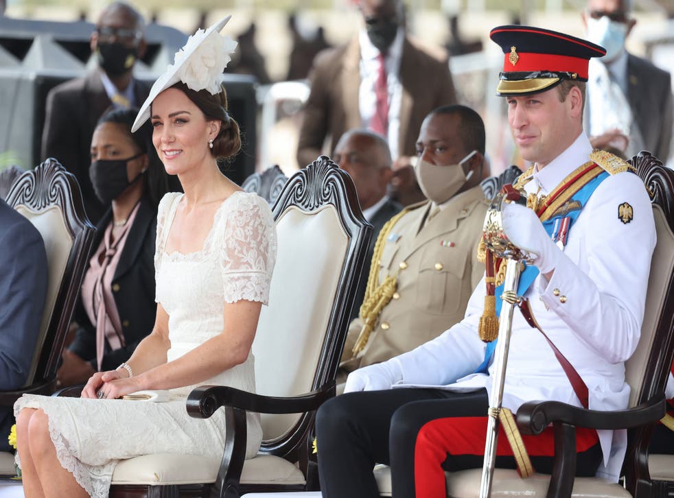 <p>The Duke and Duchess attend the inaugural Commissioning Parade for service personnel in Kingston on 24 March </p>
