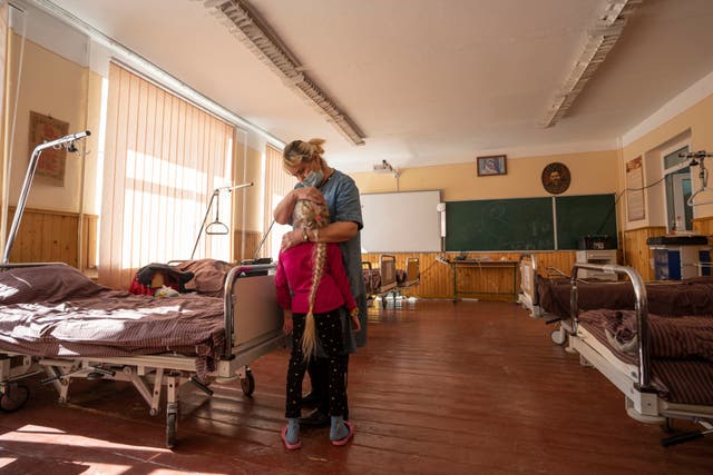 APTOPIX Russia Ukraine War Displaced Children