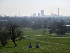 Air pollution in London and southeast hits worst level as public told to reduce physical activity