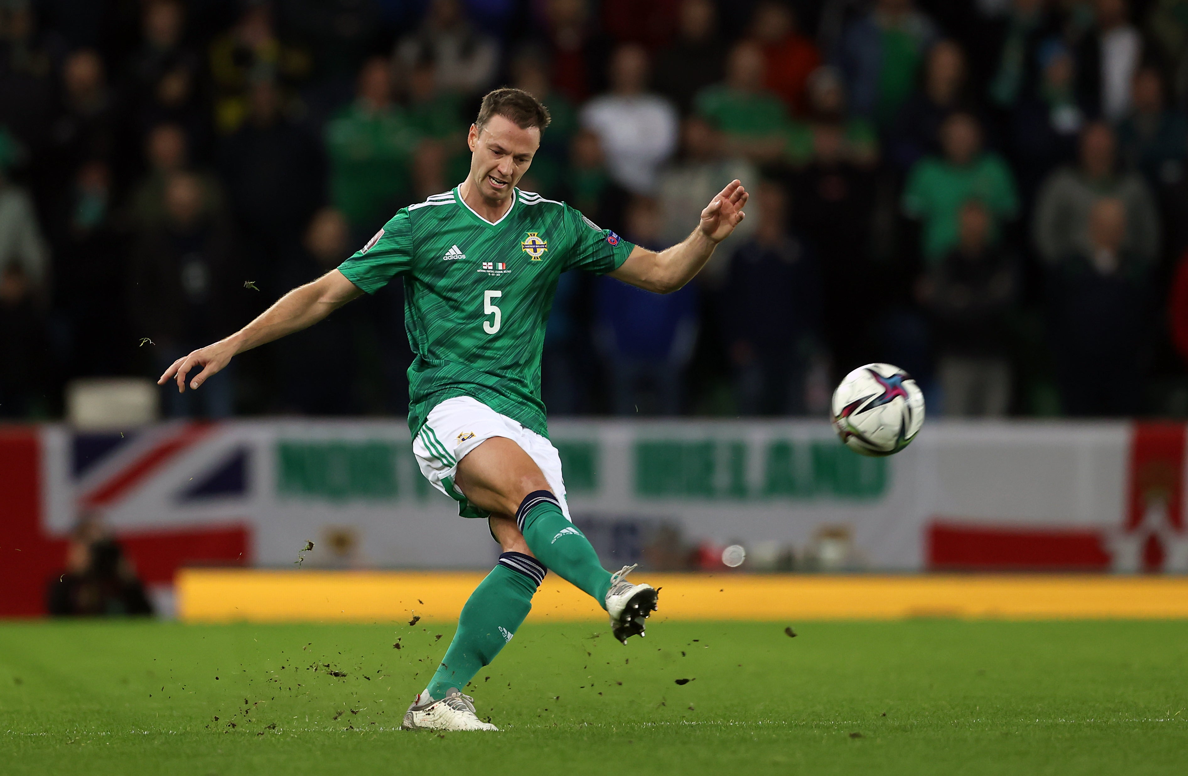 Jonny Evans is set to start for Northern Ireland on Friday after a sooner-than-expected return from a hamstring injury (Liam McBurney/PA)