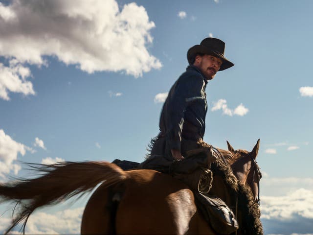 <p>Home on the range: Benedict Cumberbatch as Phil Burbank in ‘The Power of the Dog'</p>
