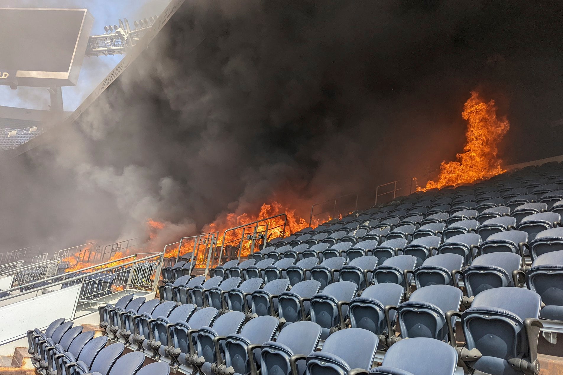 Denver Broncos Stadium Fire