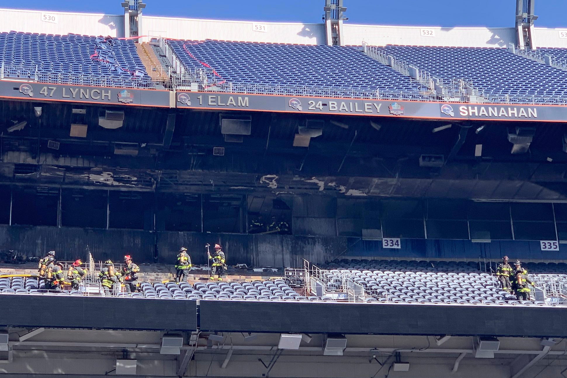 Denver Broncos Stadium Fire