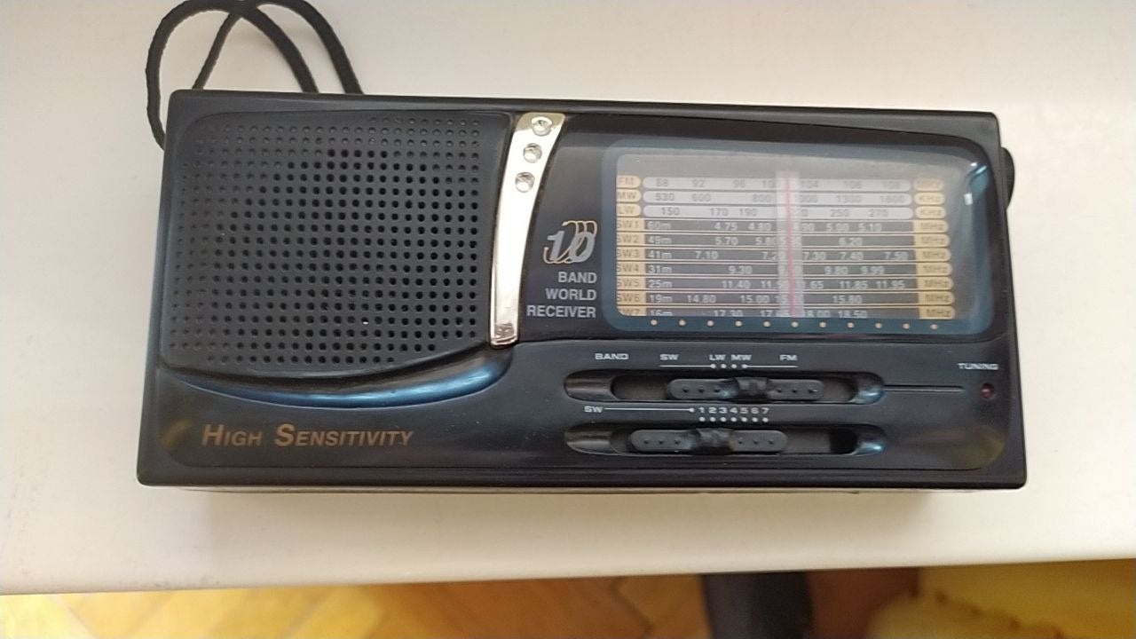 With little else, Mr Mayevsky used this AM radio to stay informed about the war (Victor Mayevsky)