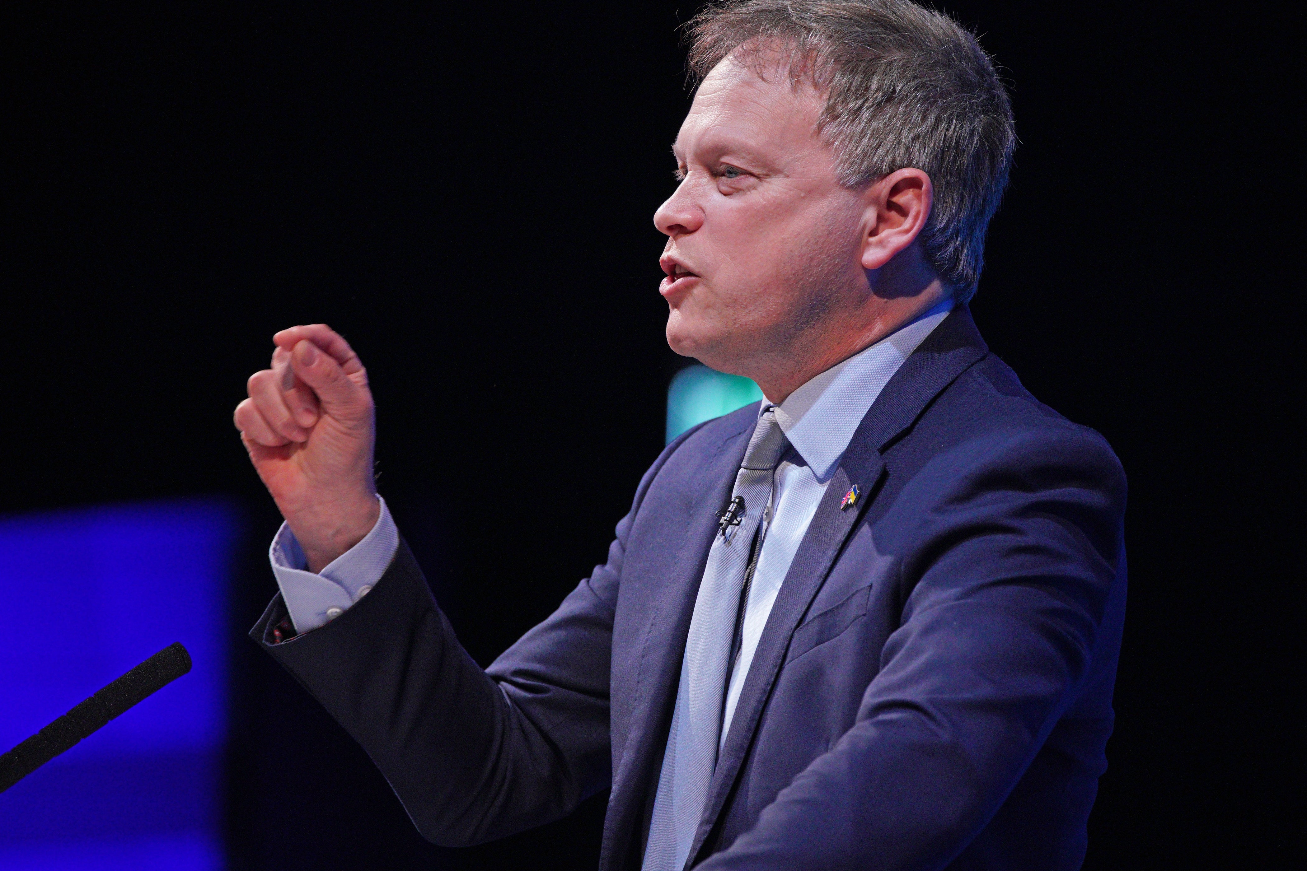 Transport Secretary Grant Shapps has said the chief executive of P&O Ferries should resign (Peter Byrne/PA)