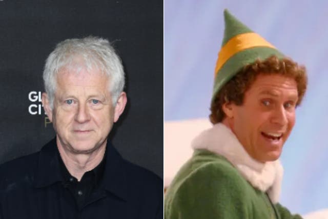 <p>Richard Curtis and Will Ferrell in Elf</p>