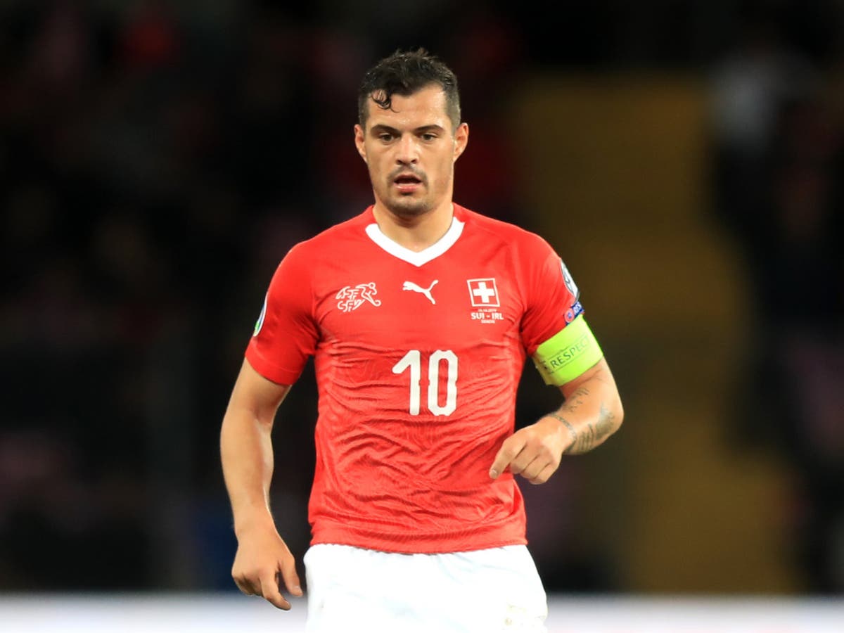 Granit Xhaka happy Switzerland will avoid facing Aaron Ramsdale and Bukayo Saka