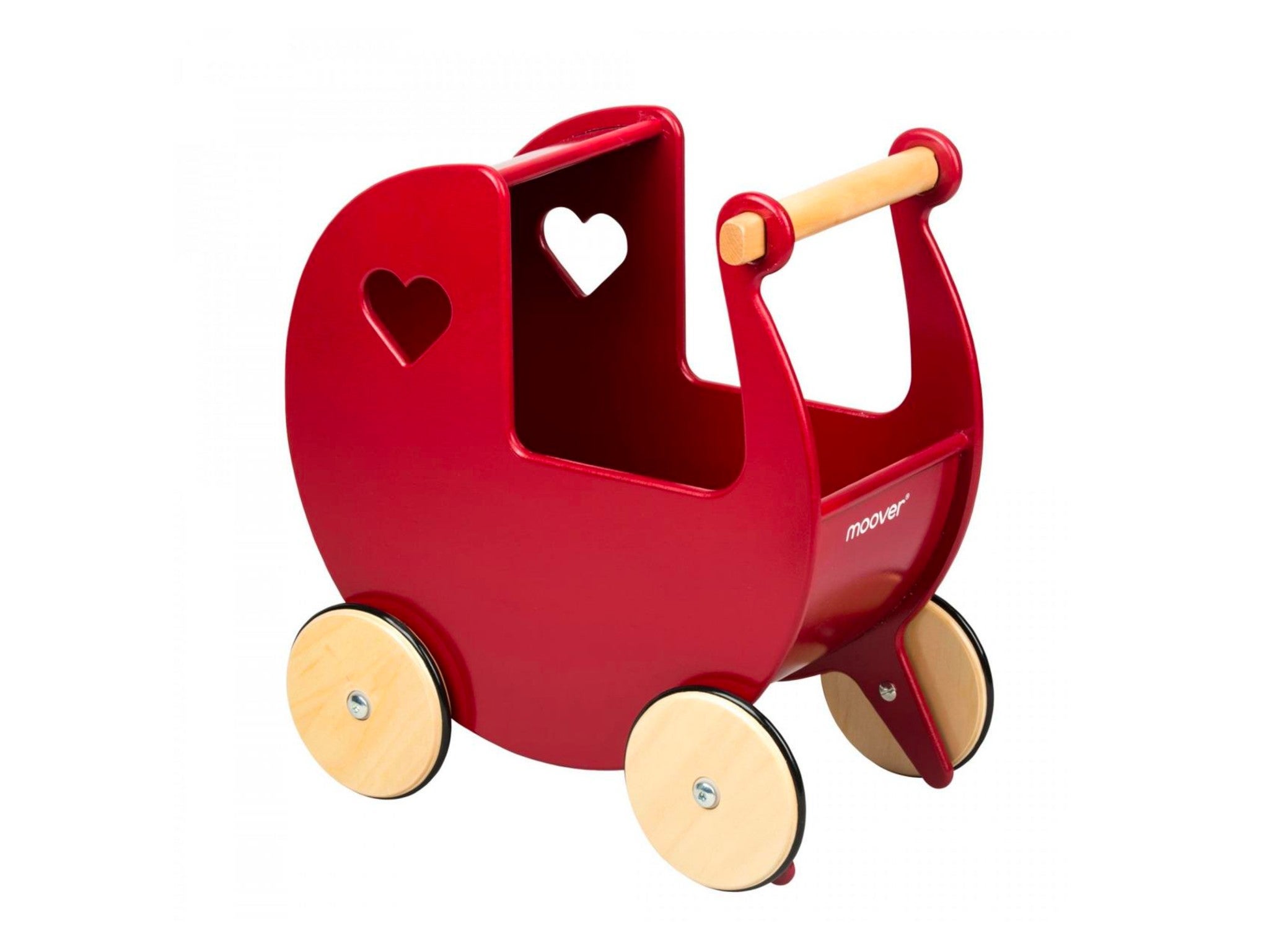 Moover wooden doll’s pram in red indybest.jpg