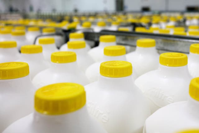 UK milk is much cheaper than on the continent (Dean Sanderson/Arla Foods/PA)