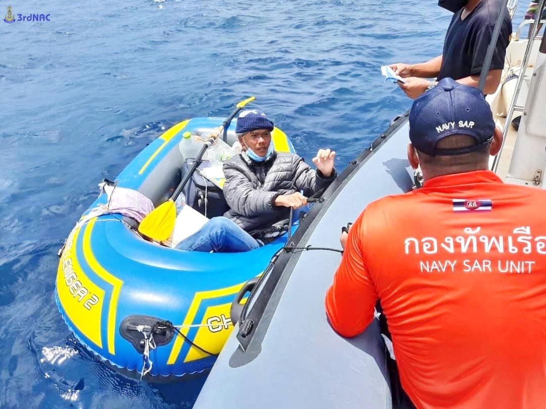 Thai navy rescues Vietnamese man who had set sail for India