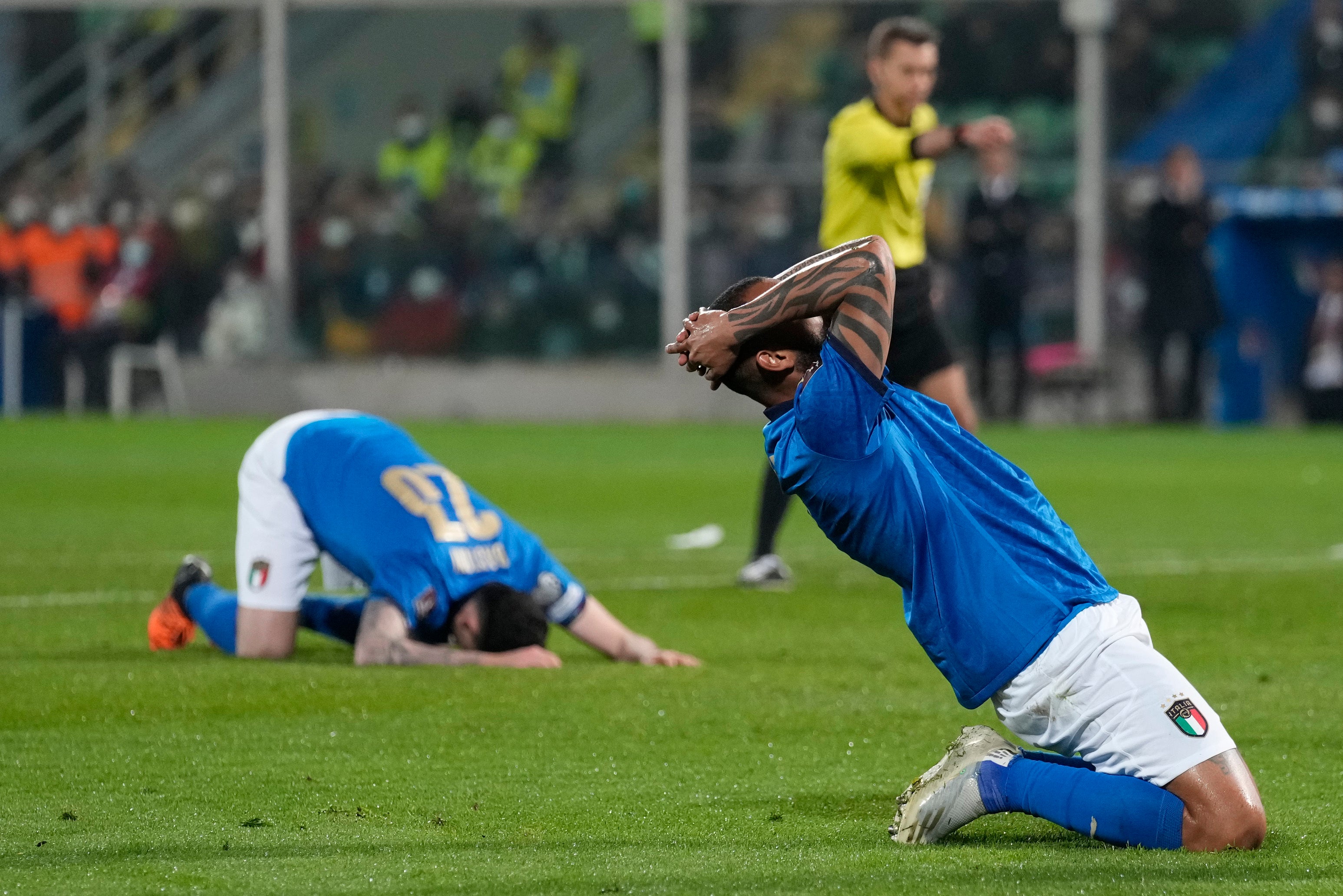 Italy lost to North Macedonia to fail to qualify for a second consecutive World Cup