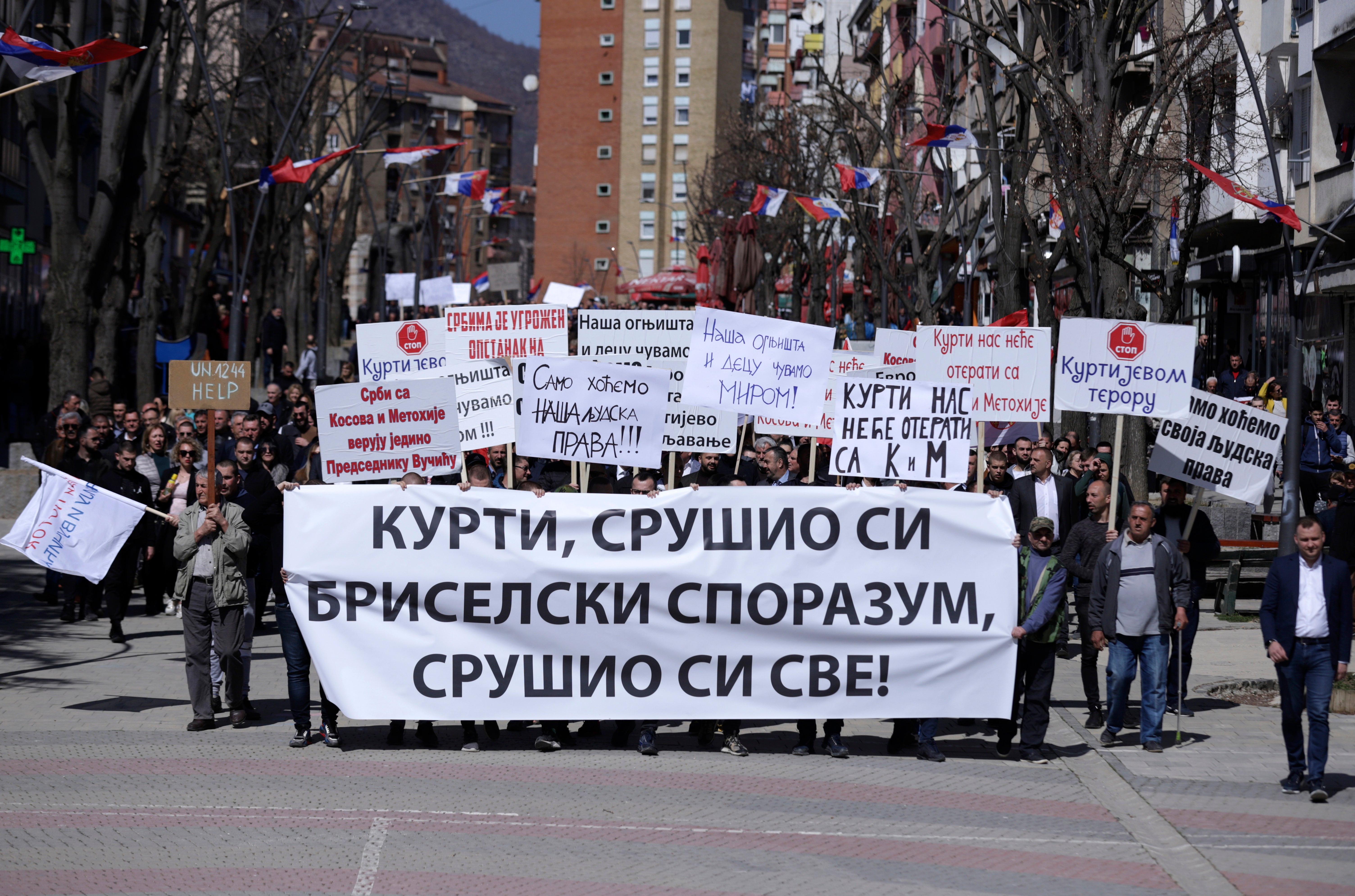 Kosovo Serbs Protest To Get Votes In Serbia's April Election | The ...