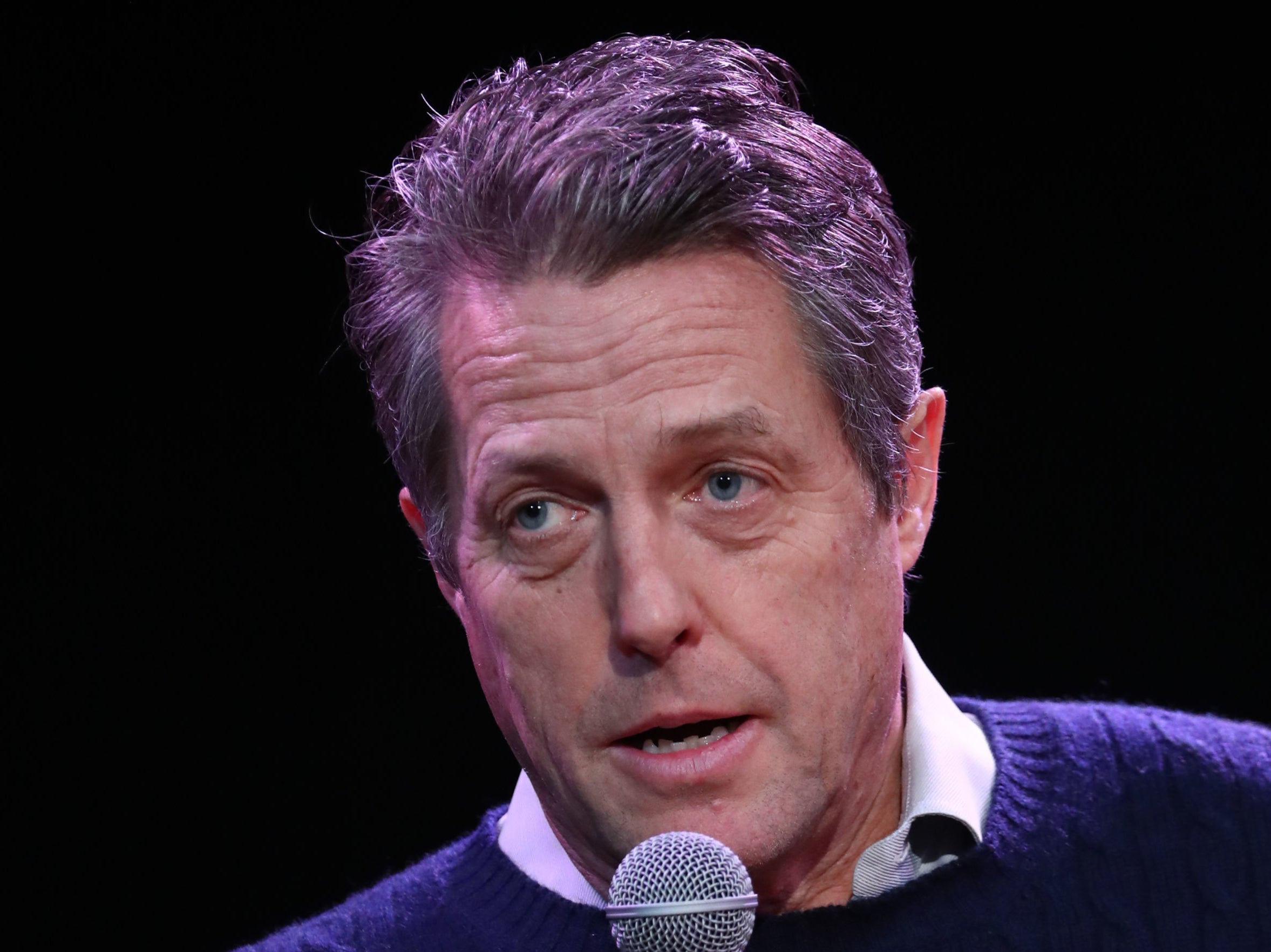 Who he: Hugh Grant attempted to end speculation as to his role as the Doctor – on Twitter