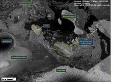 Antarctica’s Conger ice shelf has collapsed amid record temperatures, satellite images show