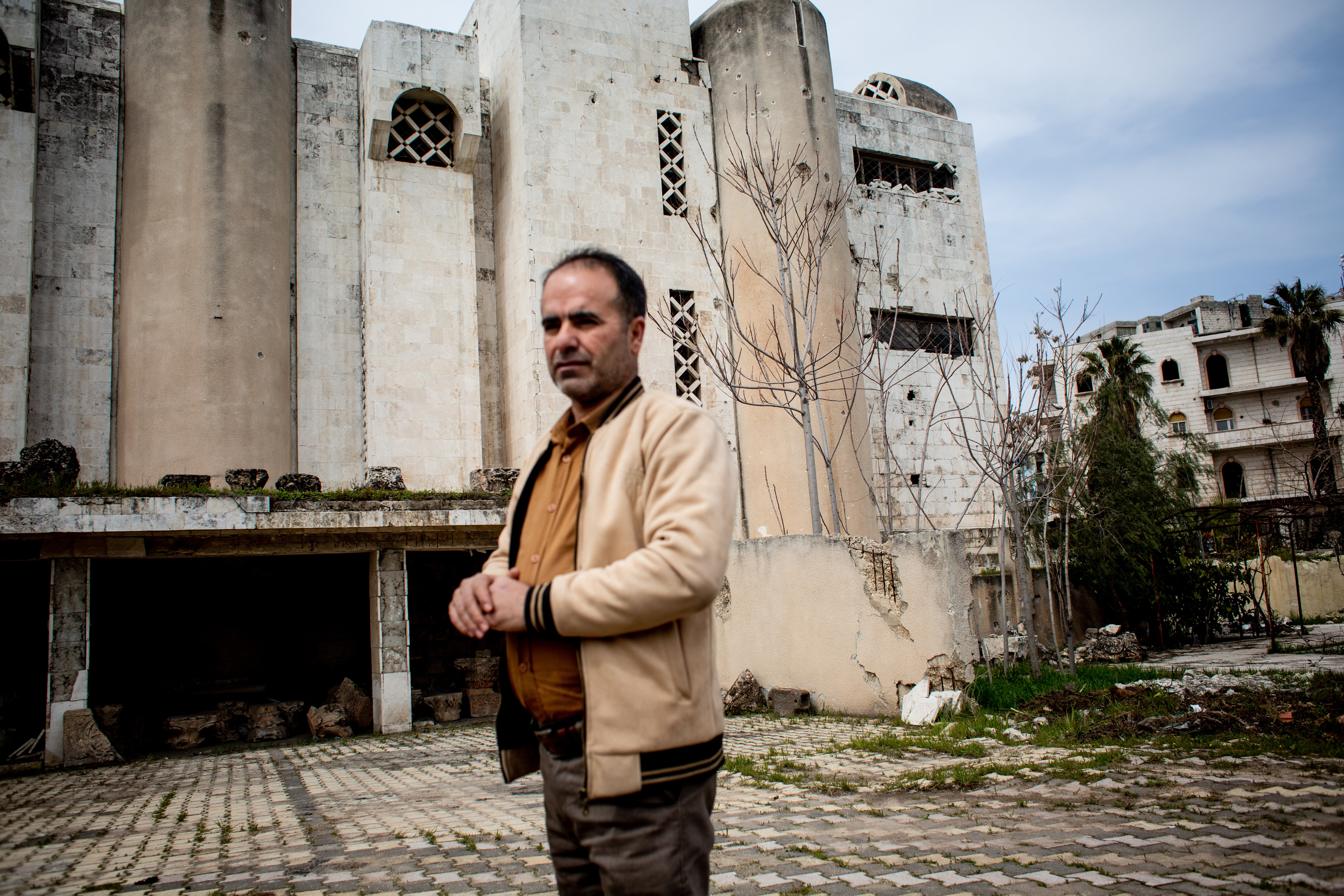 Ayman Nabu, director of the Idlib Museum