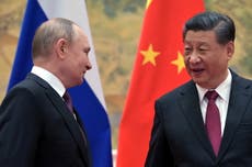 Boris Johnson urges China’s president to help ensure ‘Putin fails’ in ‘candid’ call on Ukraine