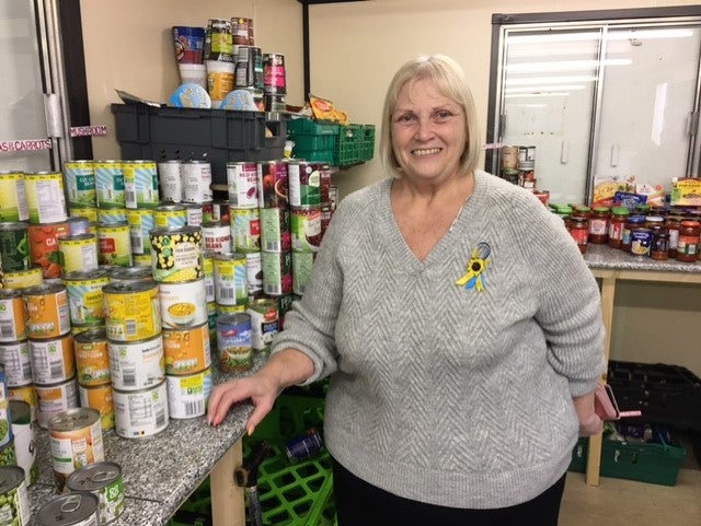 Tina Harrison, founder of Trinity Foodbank in Bury, worries demand for its services will outstrip its ability to provide food parcels