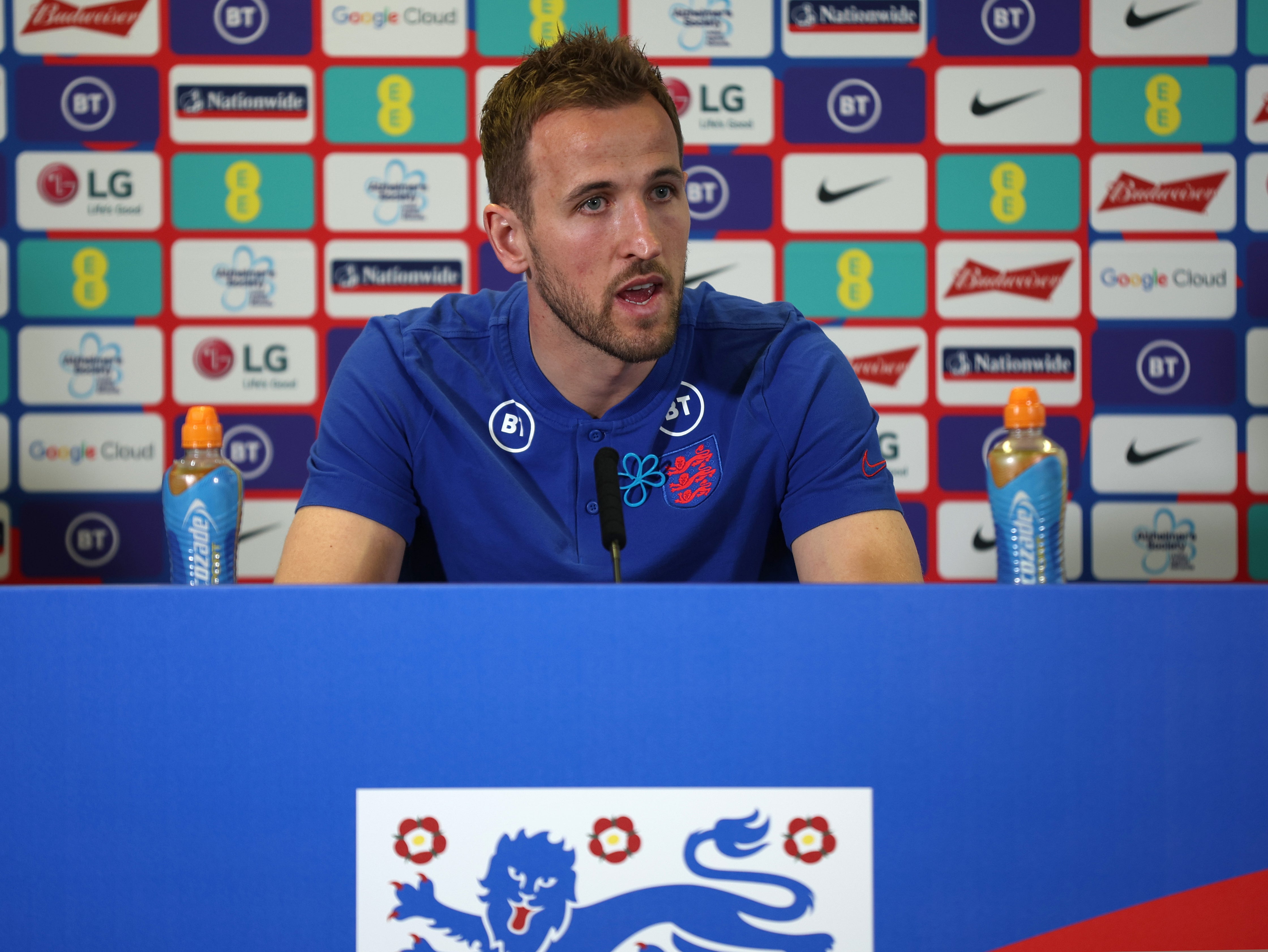 Harry Kane, the England captain, fielded questions on the World Cup in Qatar earlier this week