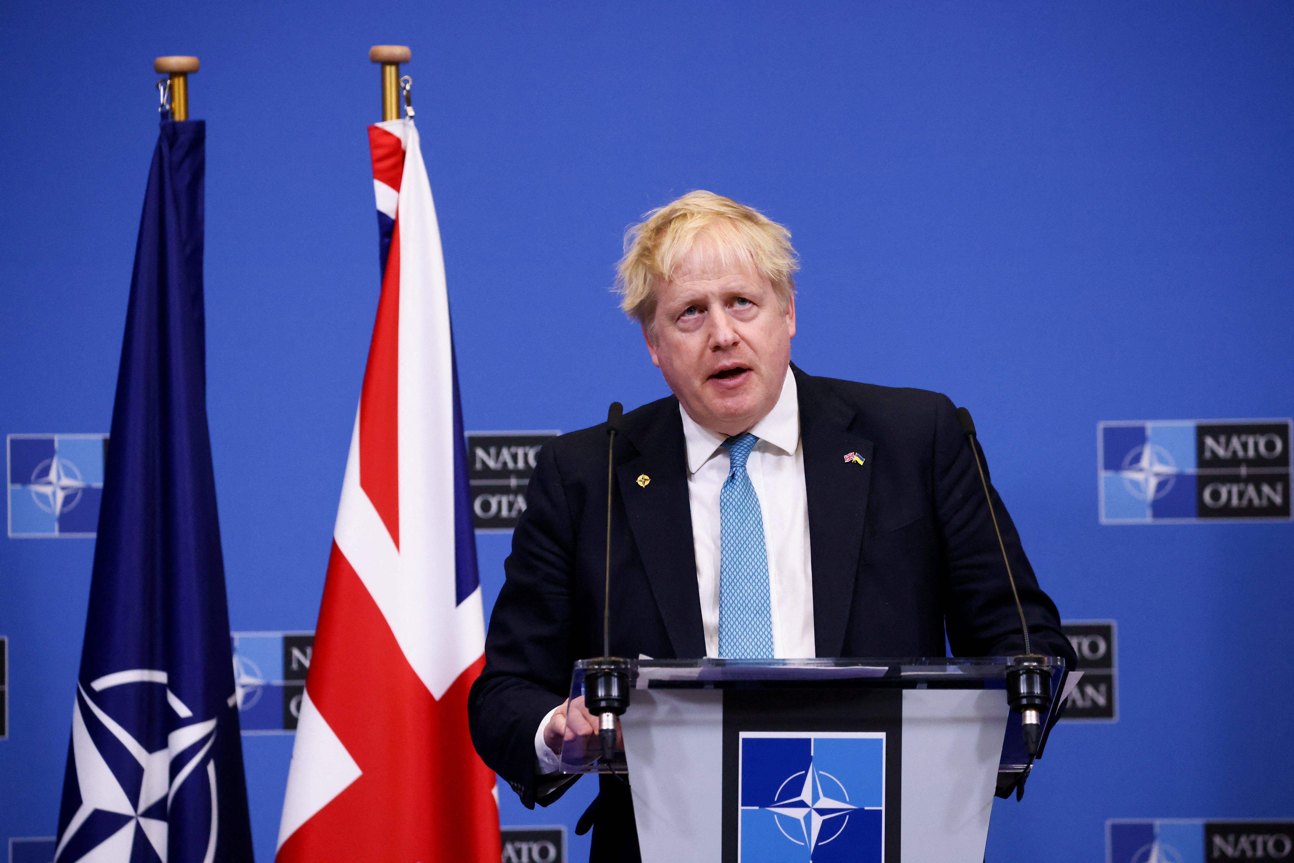 Boris Johnson confronted China’s President Xi Jinping in a “frank and candid” discussion as western allies tried to pressure Beijing away from offering support to Moscow (Henry Nicholls/PA)