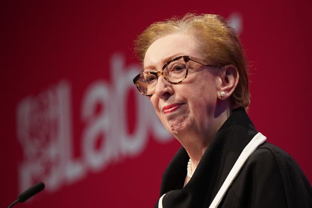 <p>Margaret Beckett speaking at the 2021 Labour Party conference in Brighton</p>