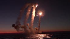 Russia launches four cruise missiles from Black Sea targeting Ukrainian weapons warehouse