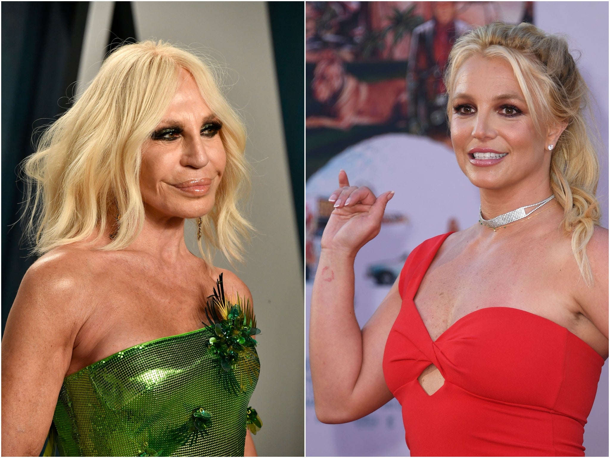 Donatella Versace visits Britney Spears ahead of the singers upcoming wedding The Independent