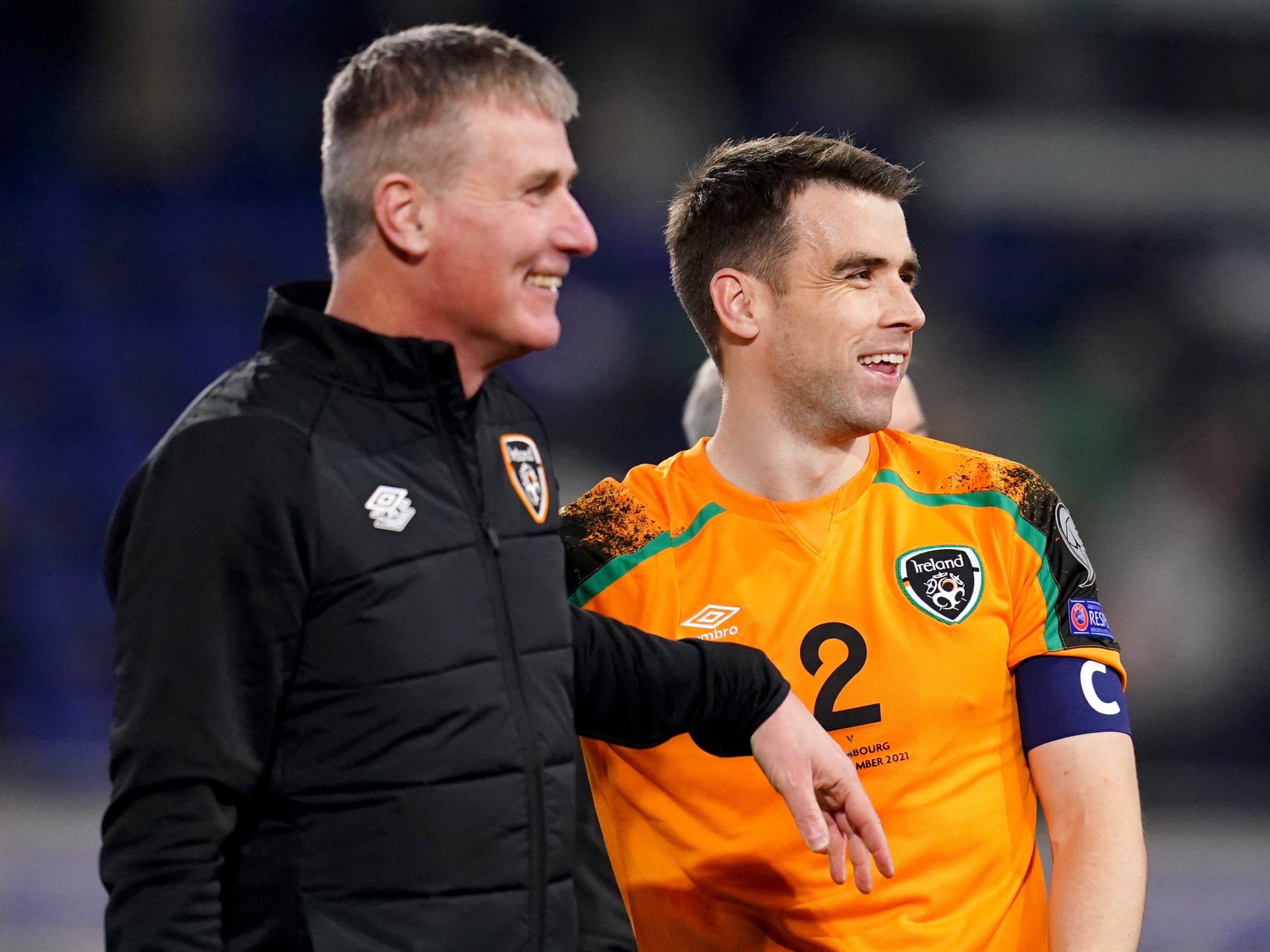 Republic of Ireland skipper Seamus Coleman (right) and manager Stephen Kenny have high hopes