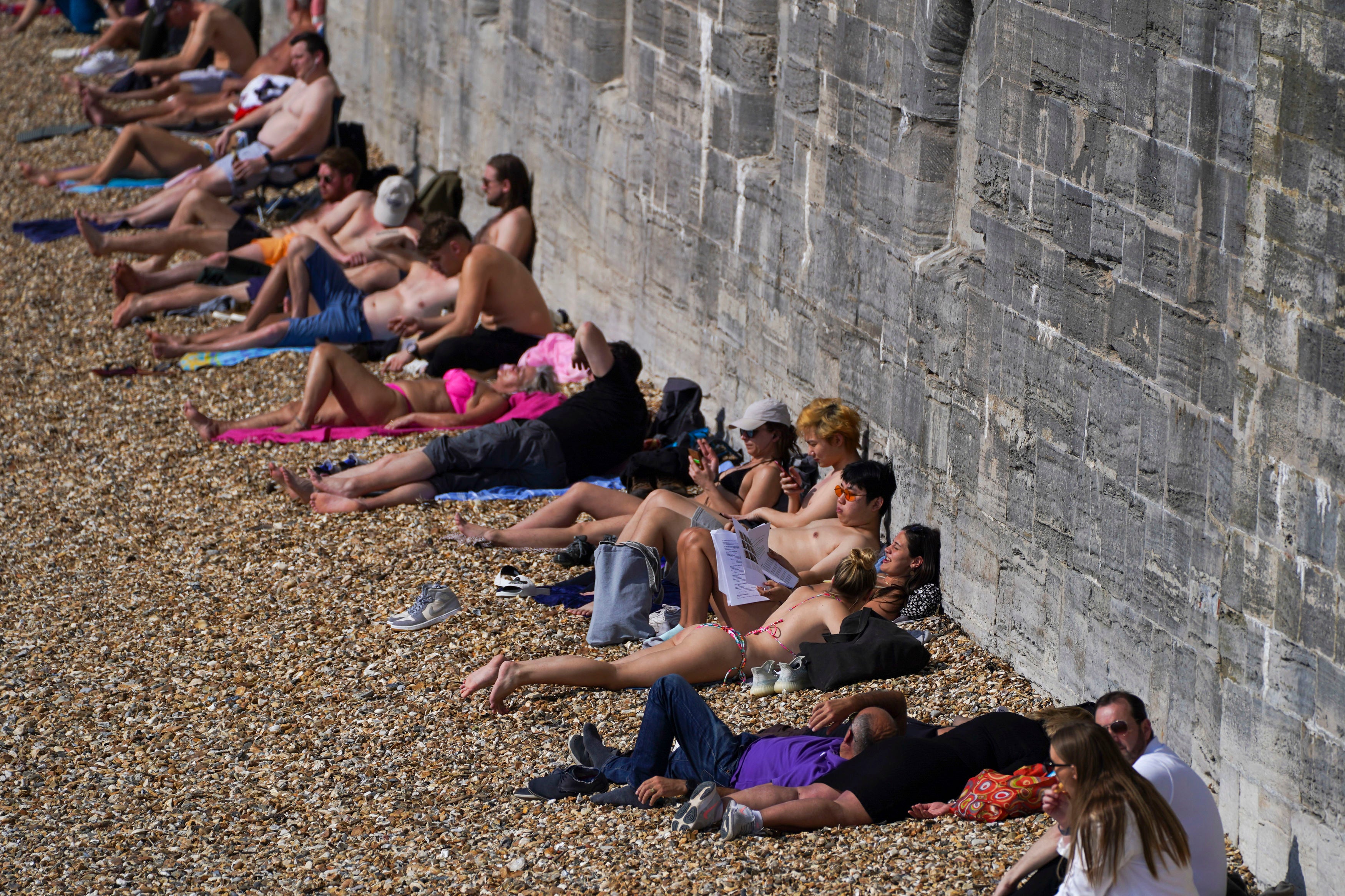 The country enjoyed temperatures of up to 20C over the weekend