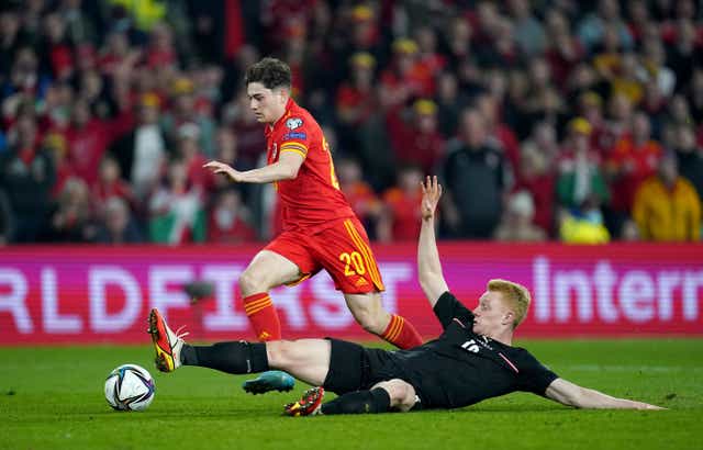 <p>Daniel James was a constant threat in the World Cup play-off semi-final against Austria (Nick Potts/PA)</p>