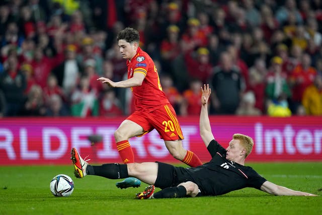 <p>Daniel James was a constant threat in the World Cup play-off semi-final against Austria (Nick Potts/PA)</p>