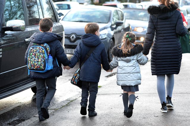 Free testing will end in England on April 1 and school leaders have expressed concern about the effect on Covid cases among pupils (Nick Ansell/PA)