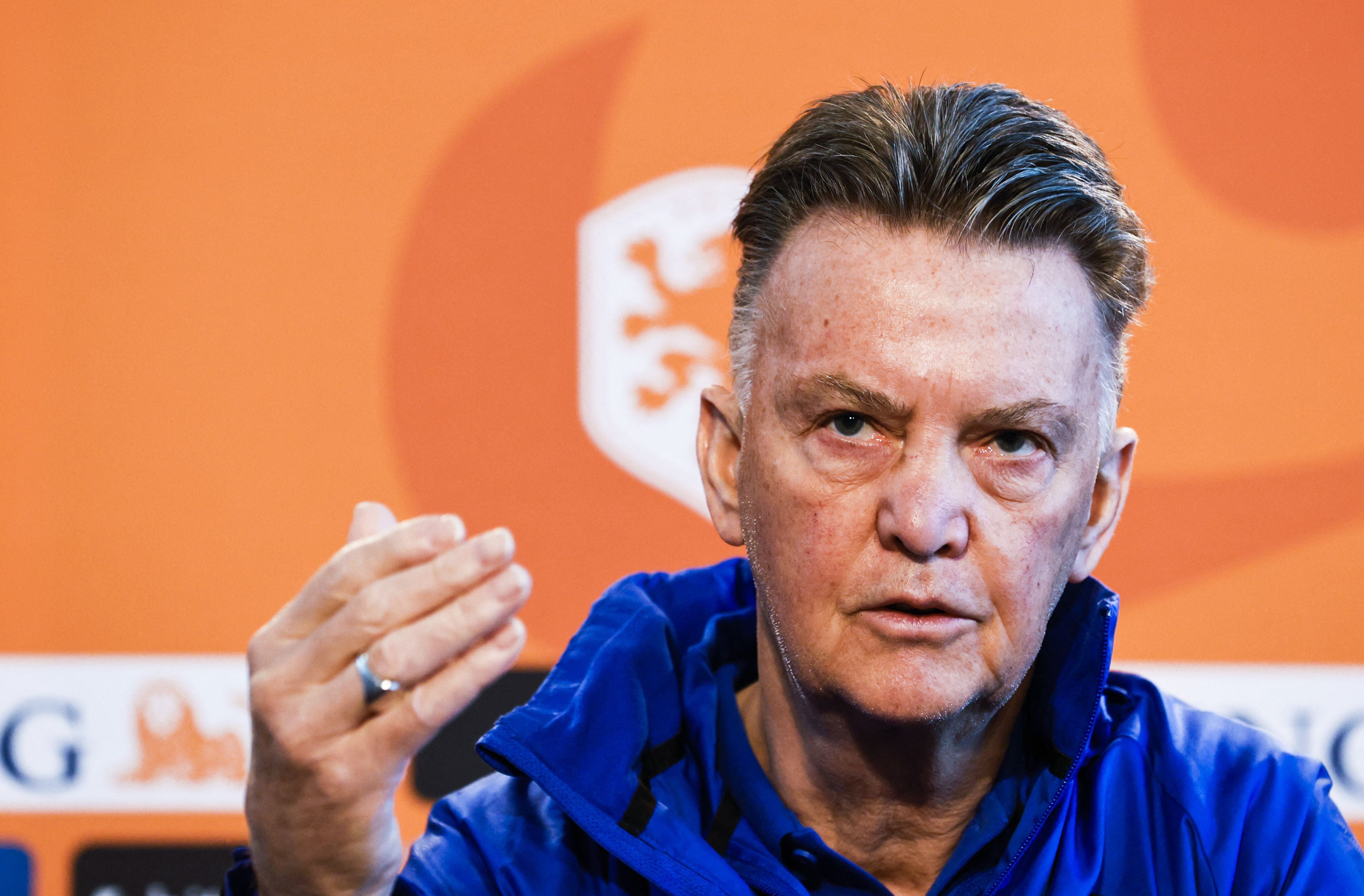 Netherlands' national football team coach Louis van Gaal