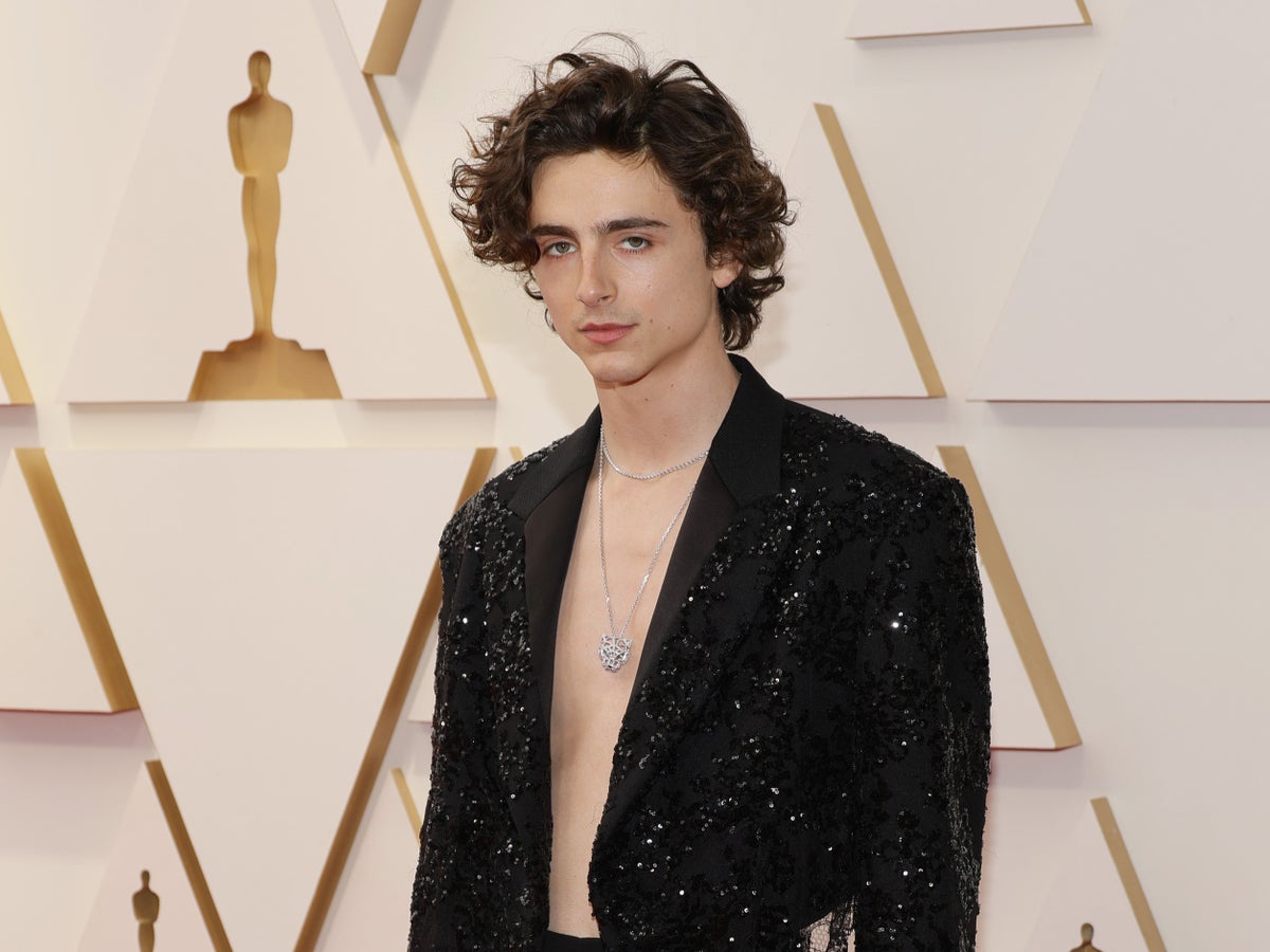 Timothée Chalamet Goes Shirtless in Louis Vuitton at 2022 Oscars