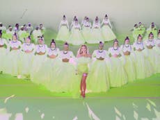 Blue Ivy, age 10, joins Beyoncé as backup dancer in tennis ball-inspired outfit for Oscars performance 
