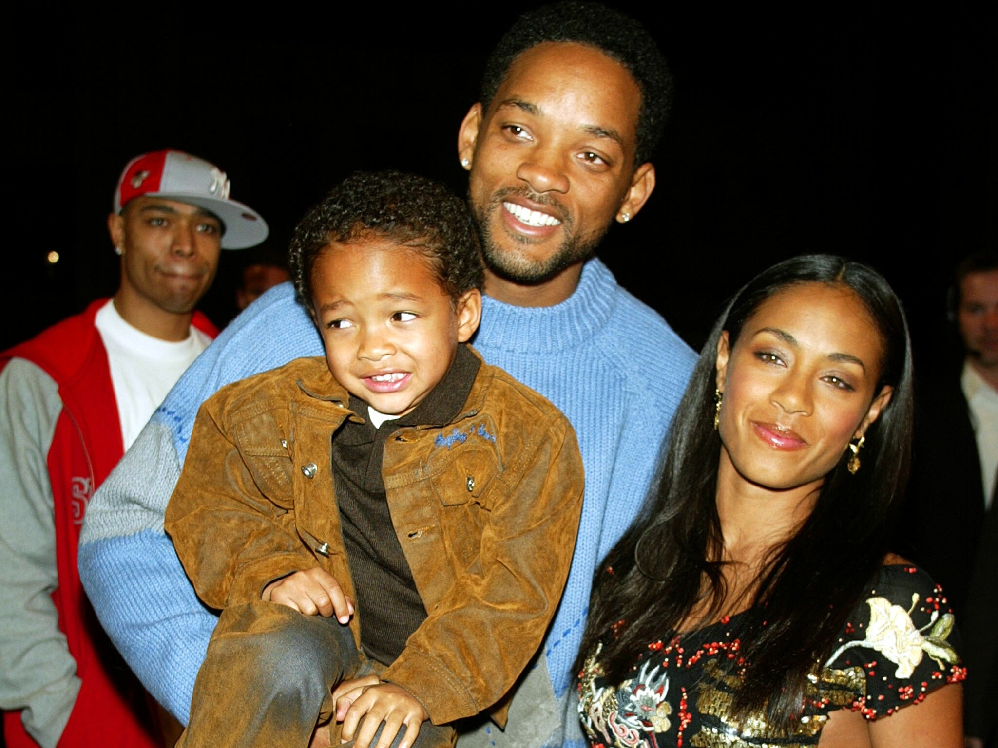 Will and Jada with their son Jayden in 2003