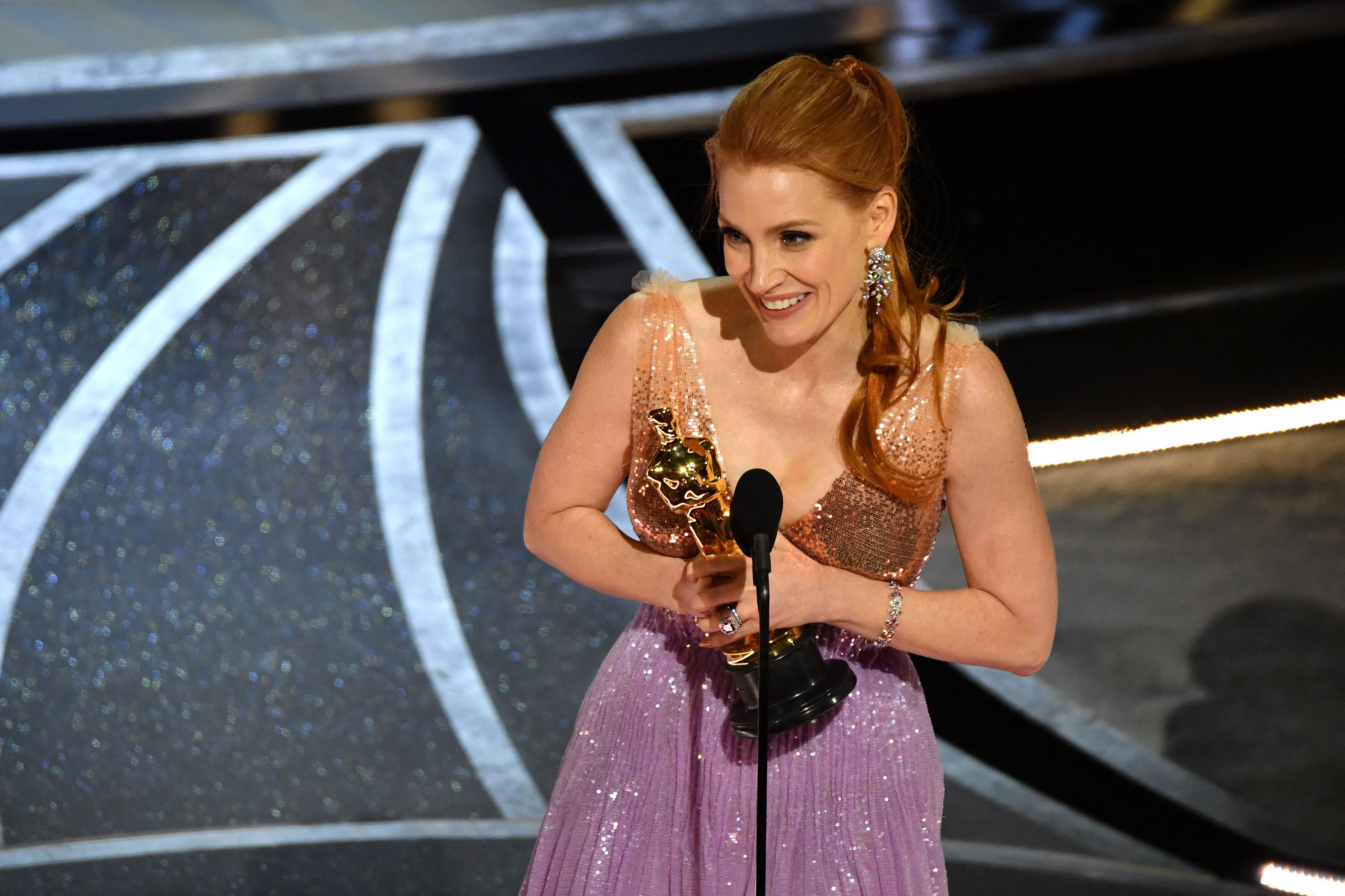 Jessica Chastain wins Best Actress Oscar for The Eyes of Tammy Faye
