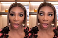 Serena Williams appears to react with shock to Will Smith hitting Chris Rock at 2022 Oscars